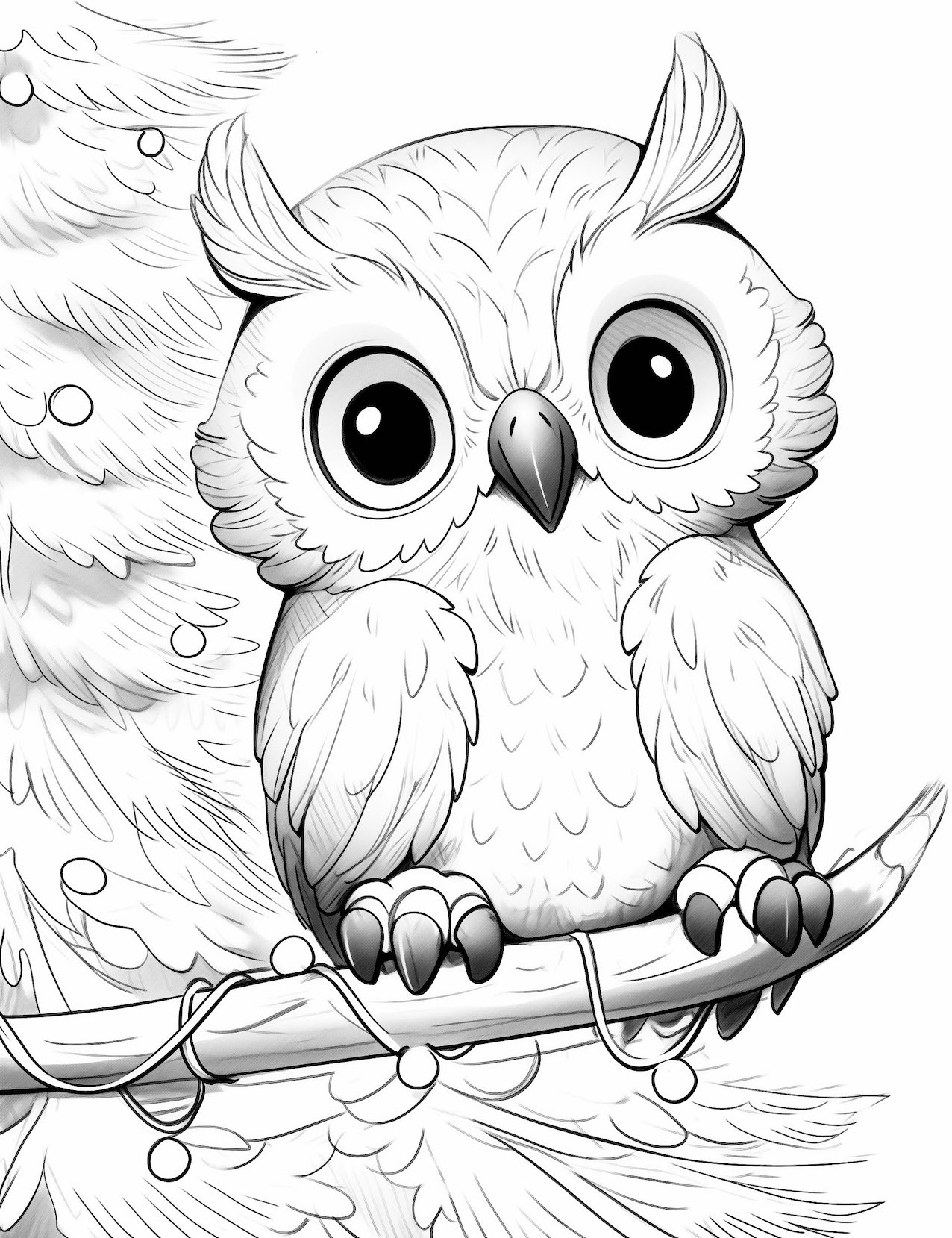 Fascinating owl coloring pages free printable