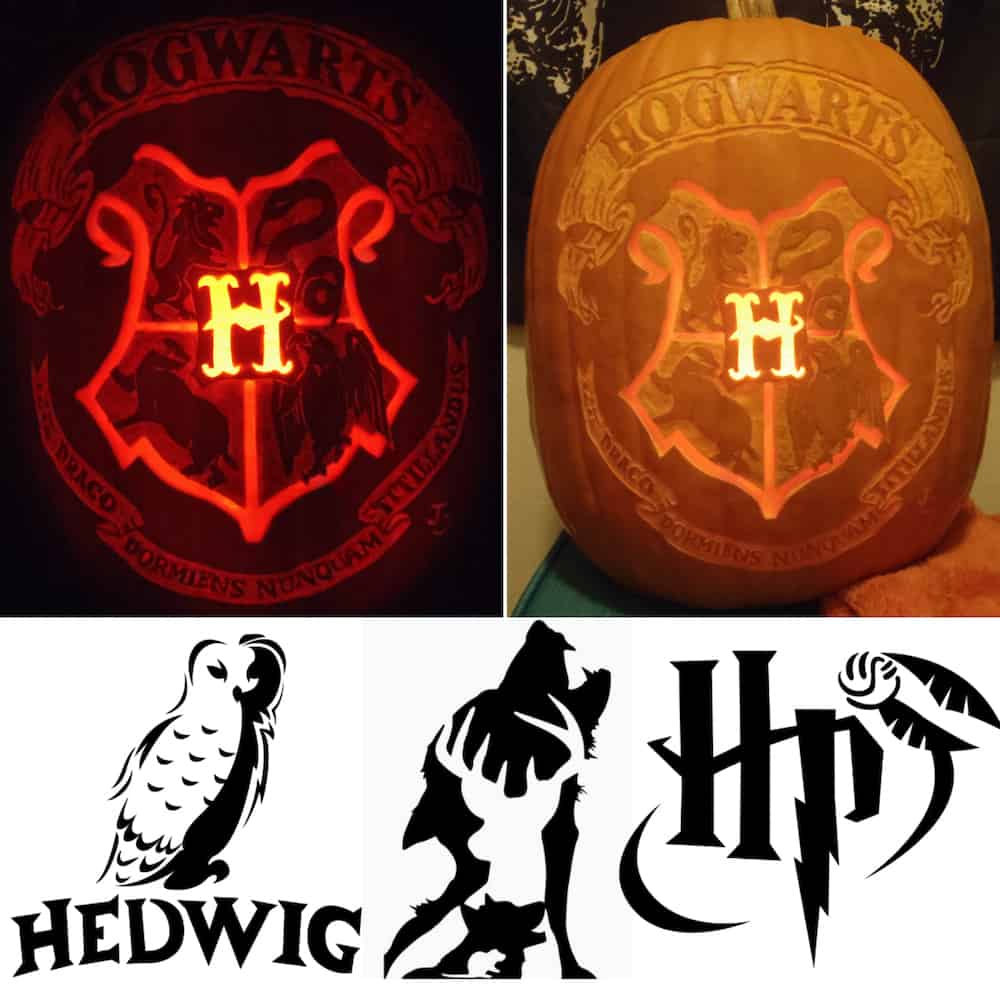 Free harry potter pumpkin stencils for an amazing halloween