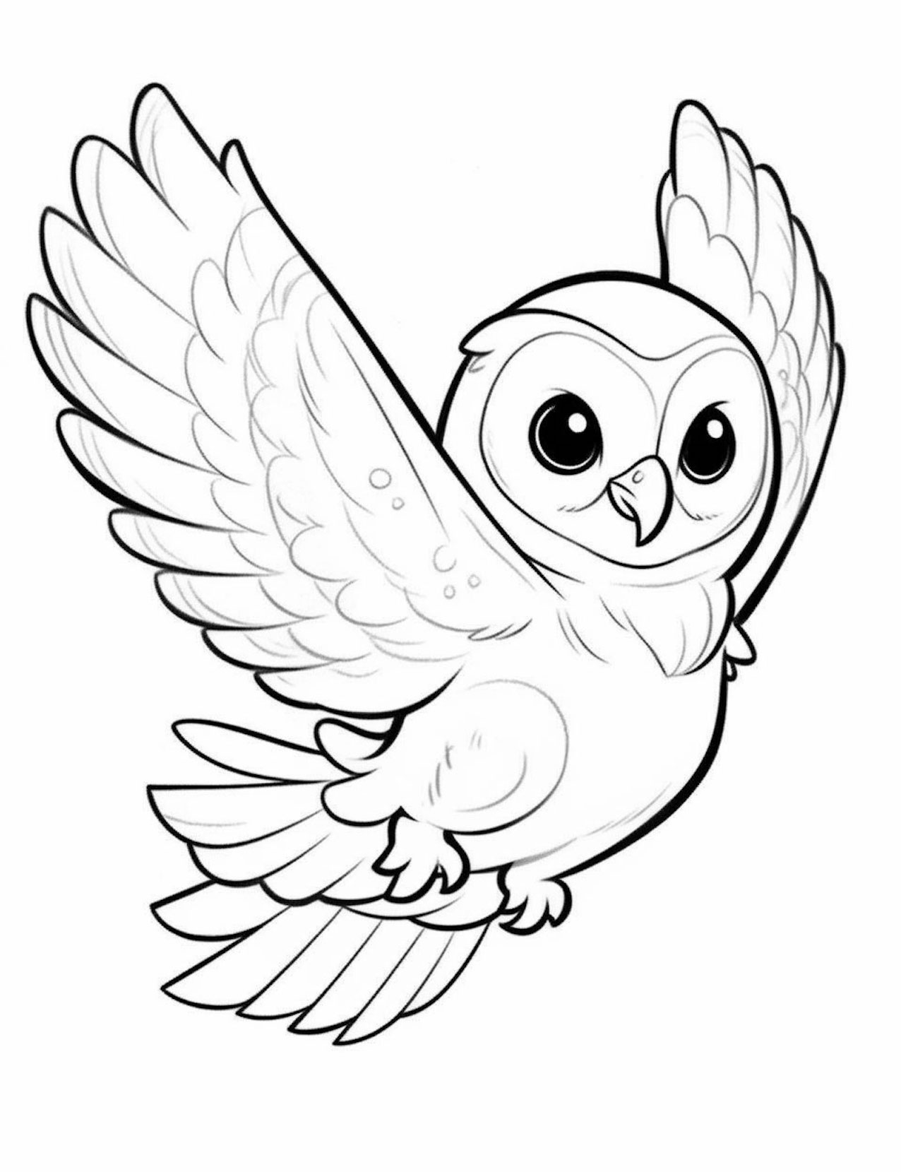 Fascinating owl coloring pages free printable