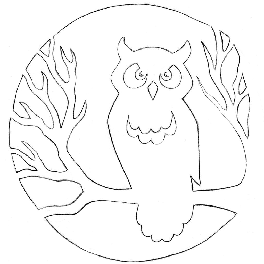 Owl pumpkin pattern by jadewik on