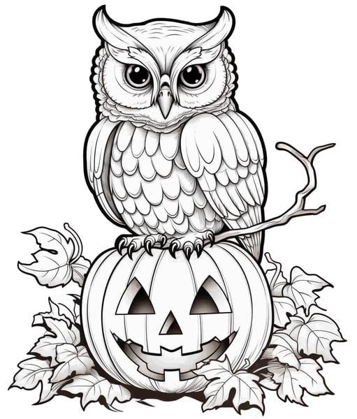 Free printable owls coloring pages list