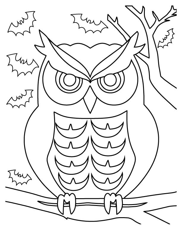 Halloween coloring pages for adults kids