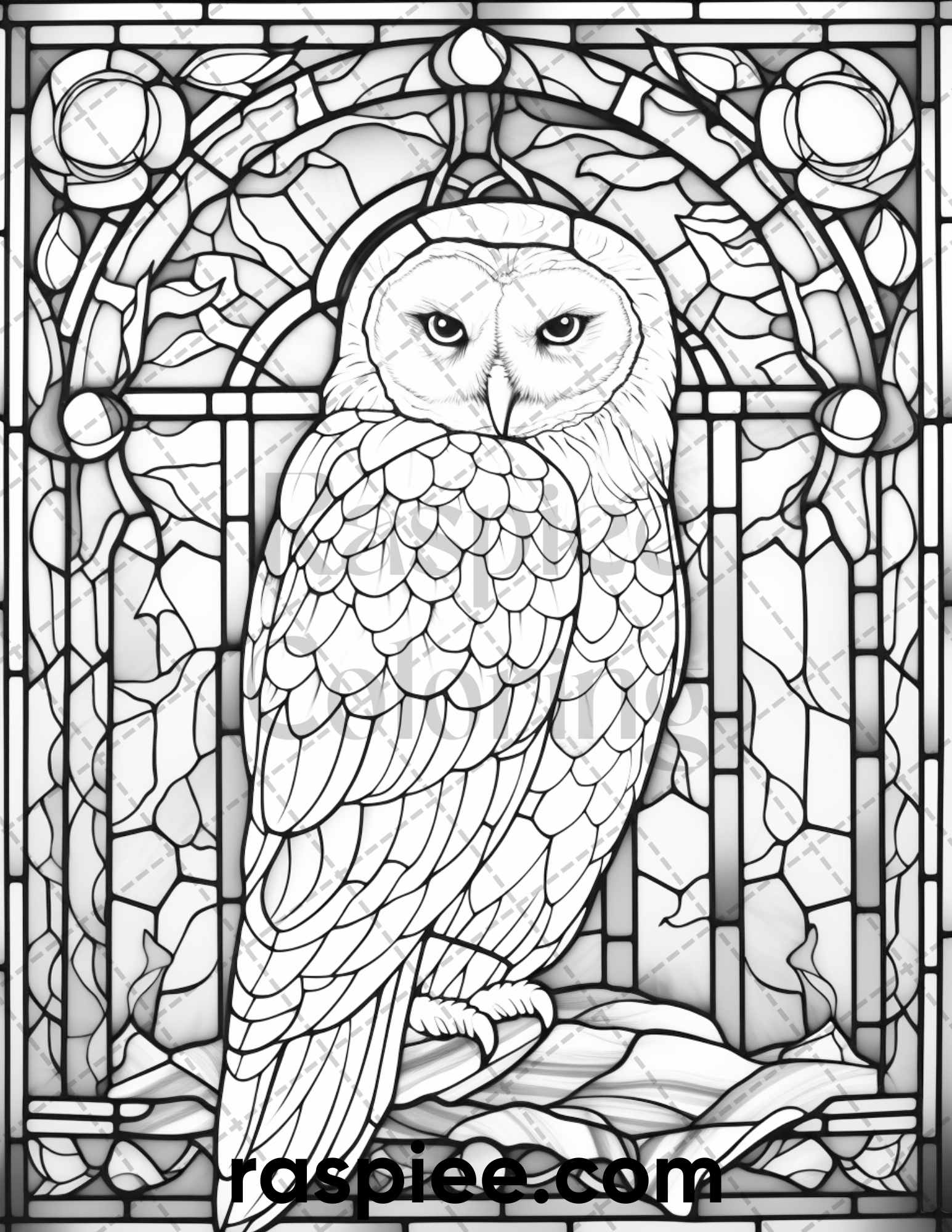 Christmas stained glass grayscale coloring pages for adults printa â coloring