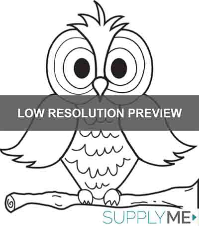 Printable cartoon owl coloring page for kids â