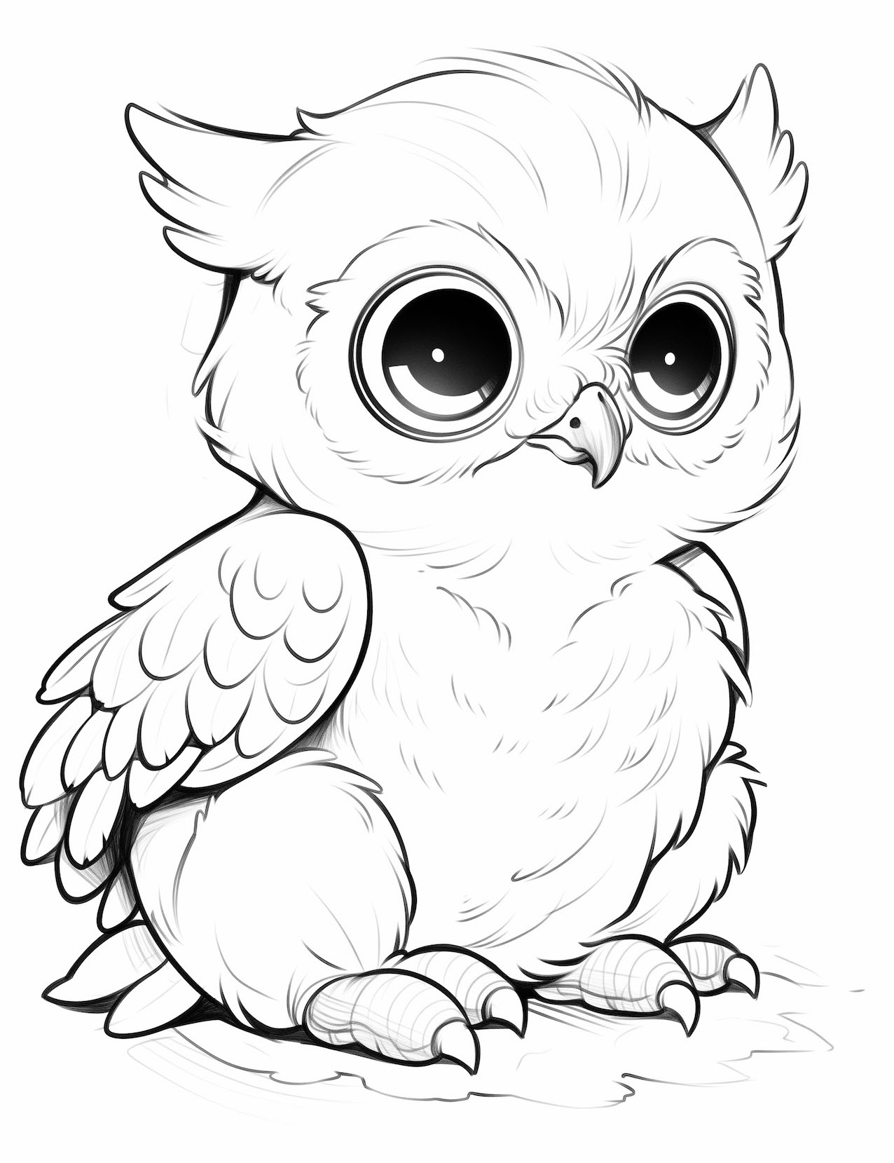 Fascinating owl coloring pages free printable