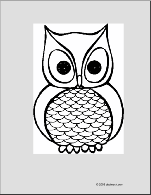 Coloring page owl