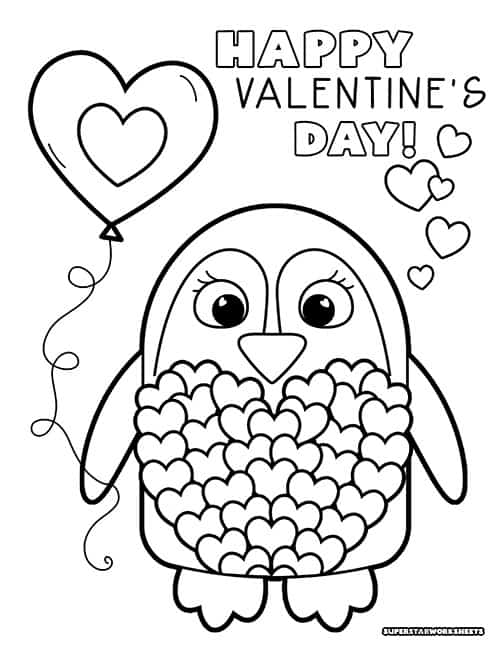 Valentines day coloring pages