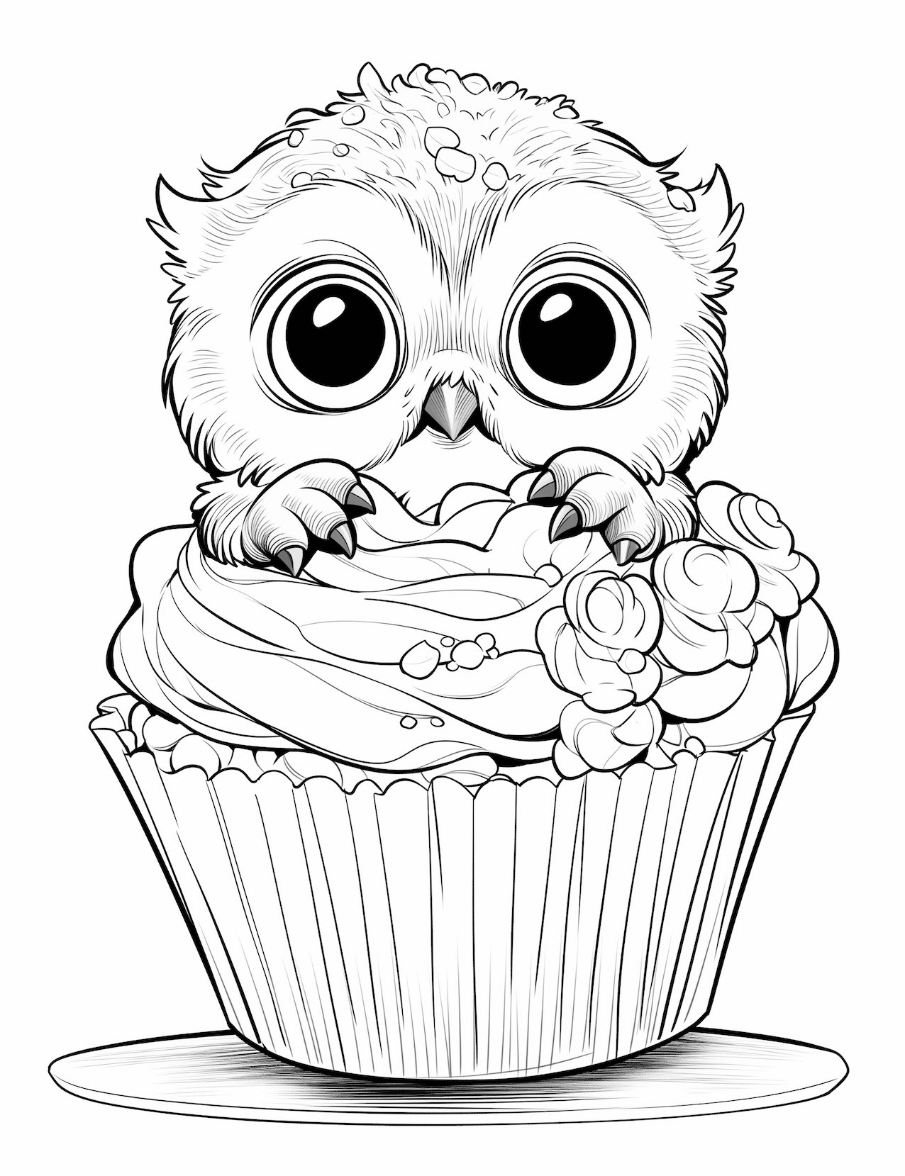 Fascinating owl coloring pages free printable