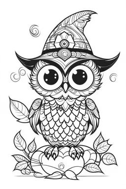 Outline art for cute halloween coloring pages with invel