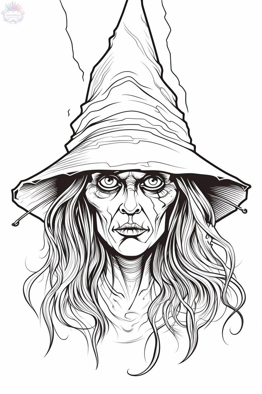 Witch coloring pages