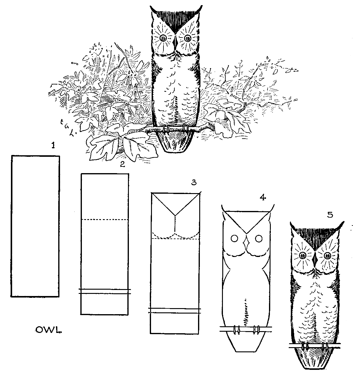 Drawing owl easy step by step instruction free printable puzzle games