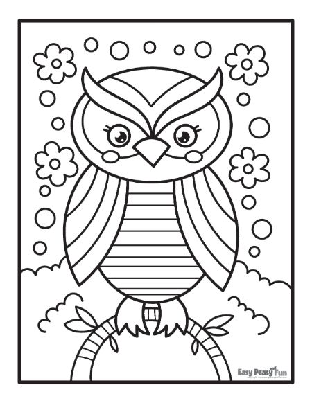 Owl coloring pages â printable sheets