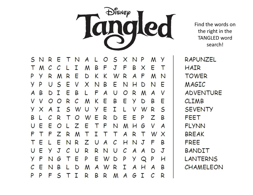 Disney word search