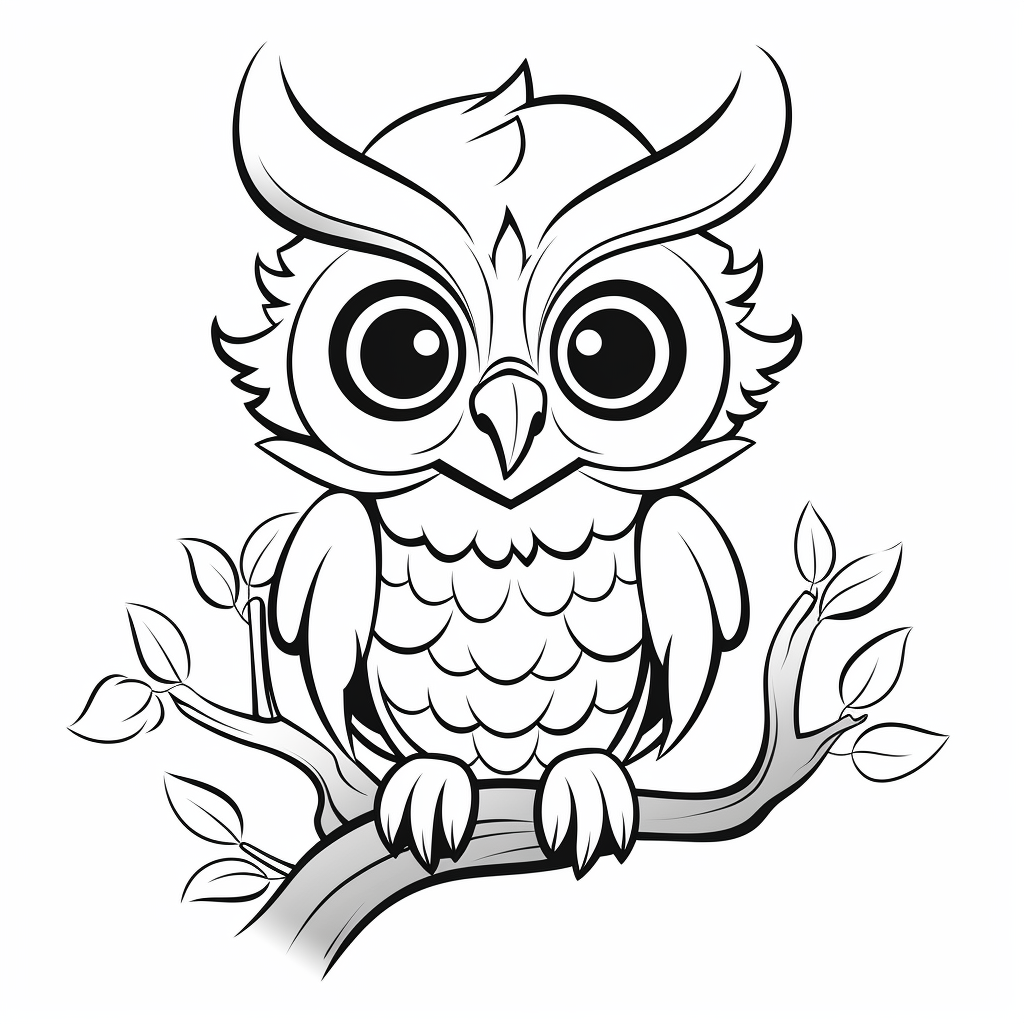 Owl coloring pages