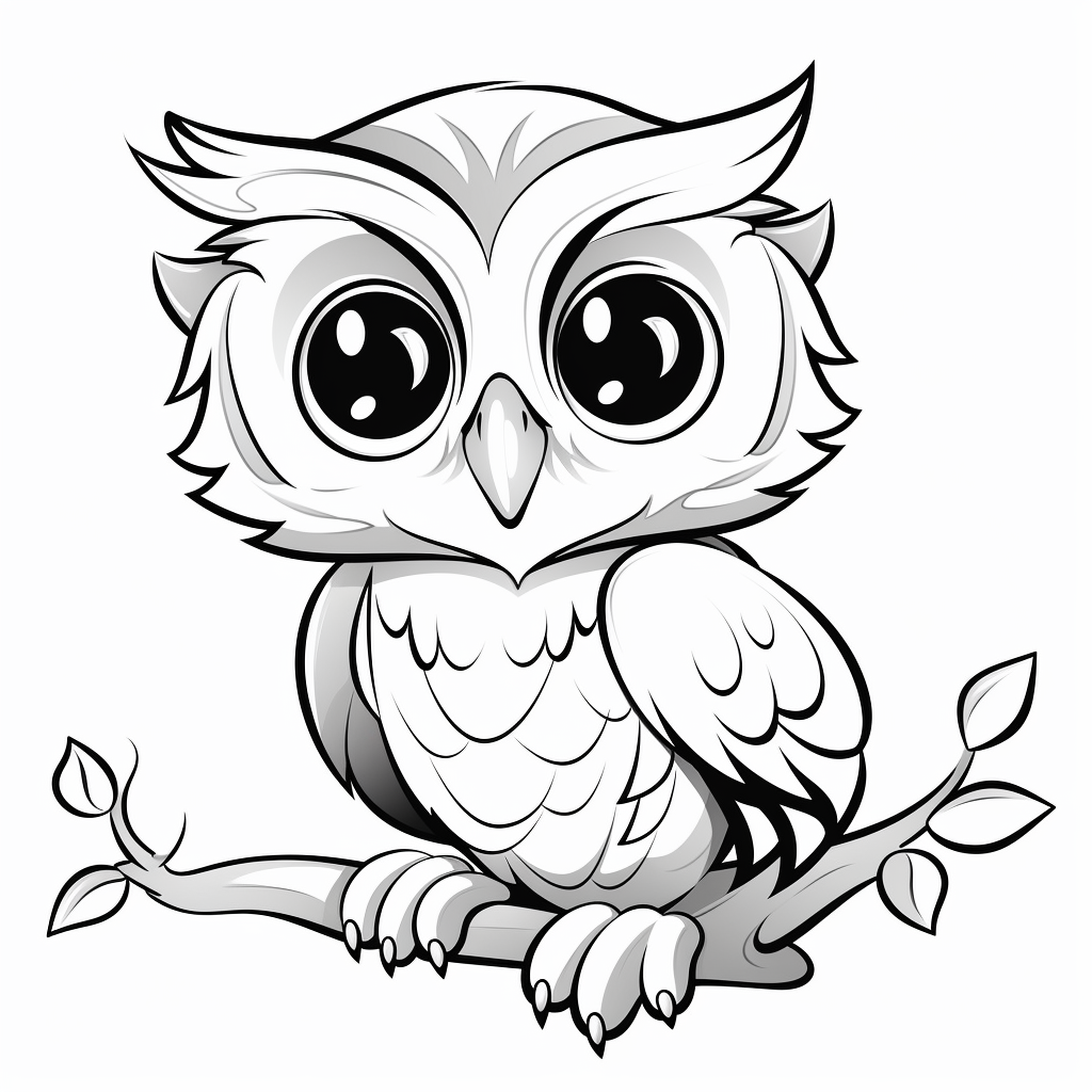 Owl coloring pages