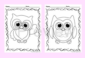 Owl coloring pages