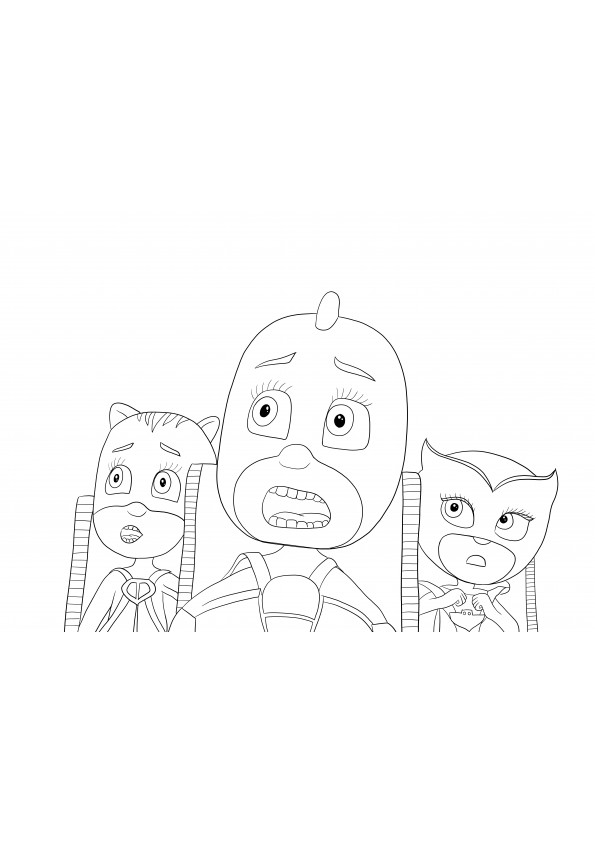 Pj masks coloring pages for free downloading and printing