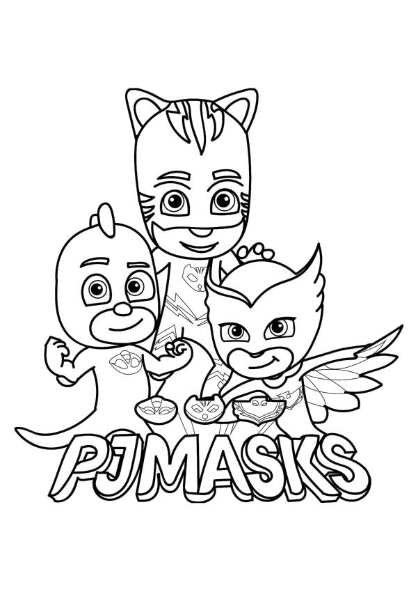 Free printable pj masks coloring pages