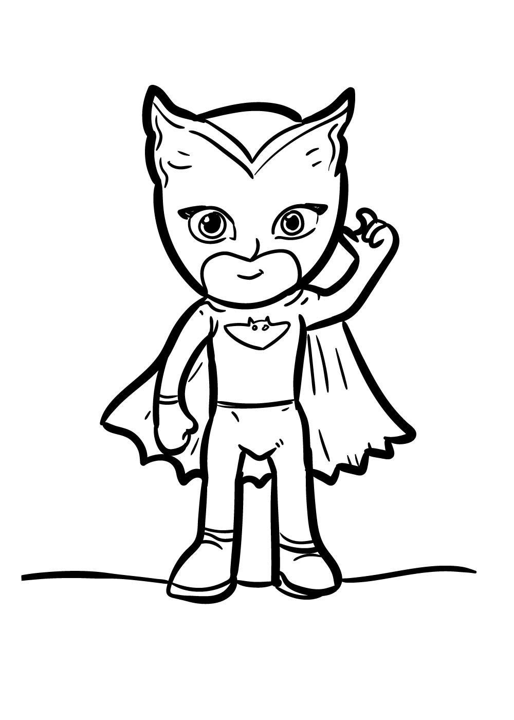 Owlette pj masks coloring picture