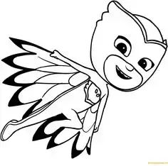 Fantastic owlette coloring pages