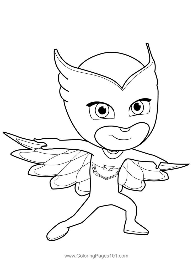 Owlette pj masks coloring page coloring pictures pj masks coloring pages cartoon coloring pages