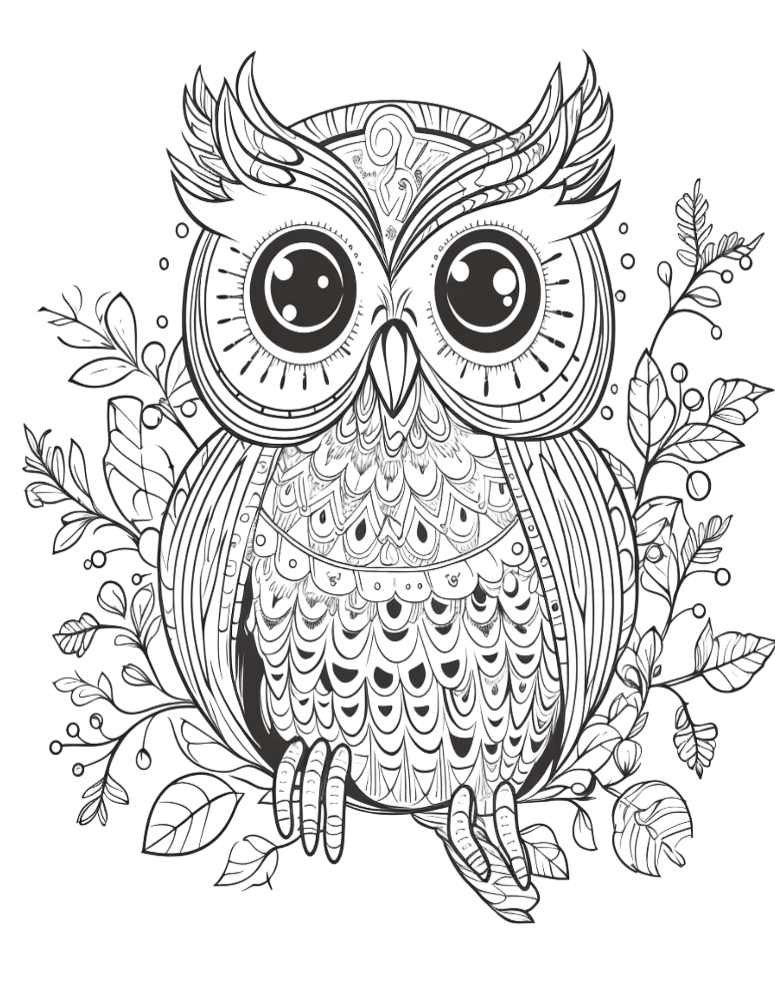 Printable digital owl coloring pages whimsyowls coloring collection