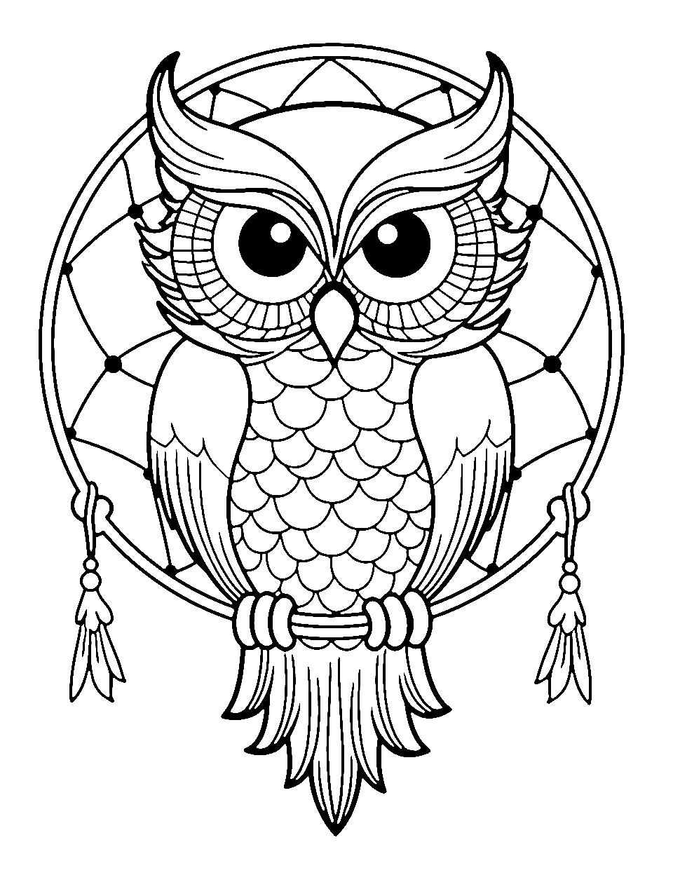 Owl coloring pages free printable sheets