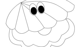 Oyster shell coloring page