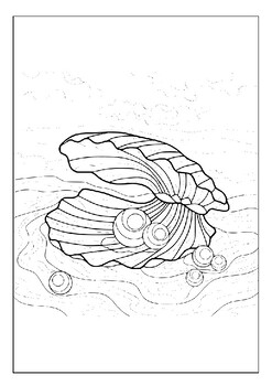 Let your imagination run wild with our printable seashell coloring book pdf