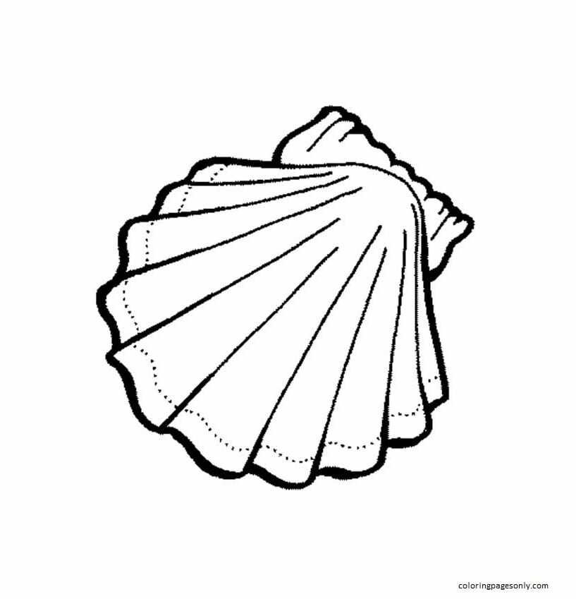 Clam coloring pages printable for free download