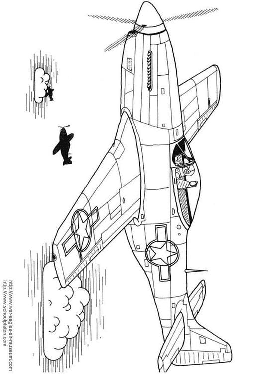 Coloring page p mustang