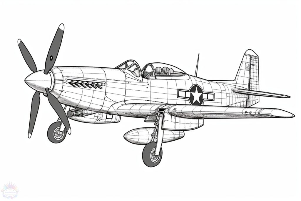 Airplane coloring pages