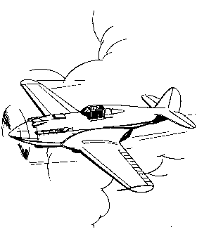 Coloring pages of airplanes