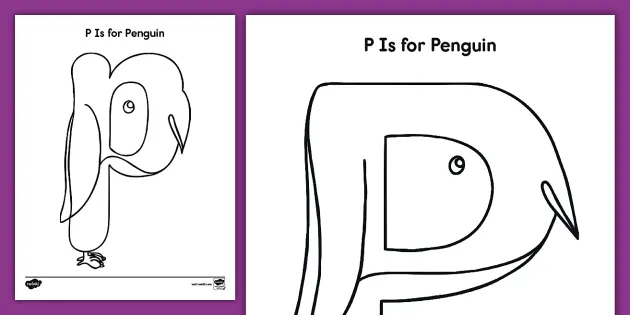 P is for penguin letter p activity teacher made