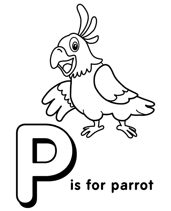 P for parrot