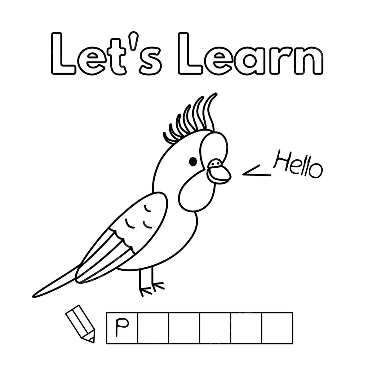 Parrot coloring pages for children png transparent images free download vector files