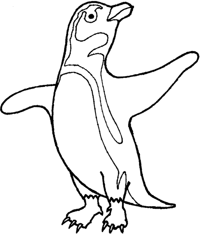 Penguin coloring page