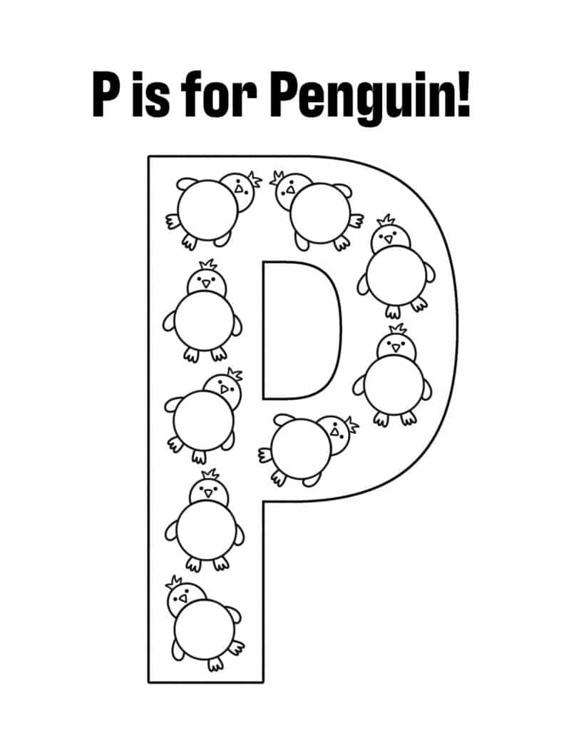 Free letter p worksheets for preschool â the hollydog blog