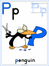 Alphabet letter p penguin lesson plan printable activities and worksheets