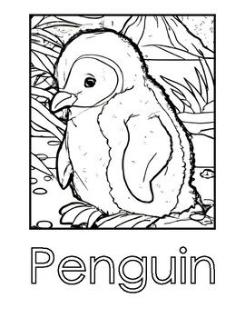 Penguins coloring pages tpt