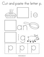 Letter p coloring pages