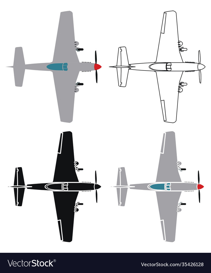 P mustang in top view royalty free vector image