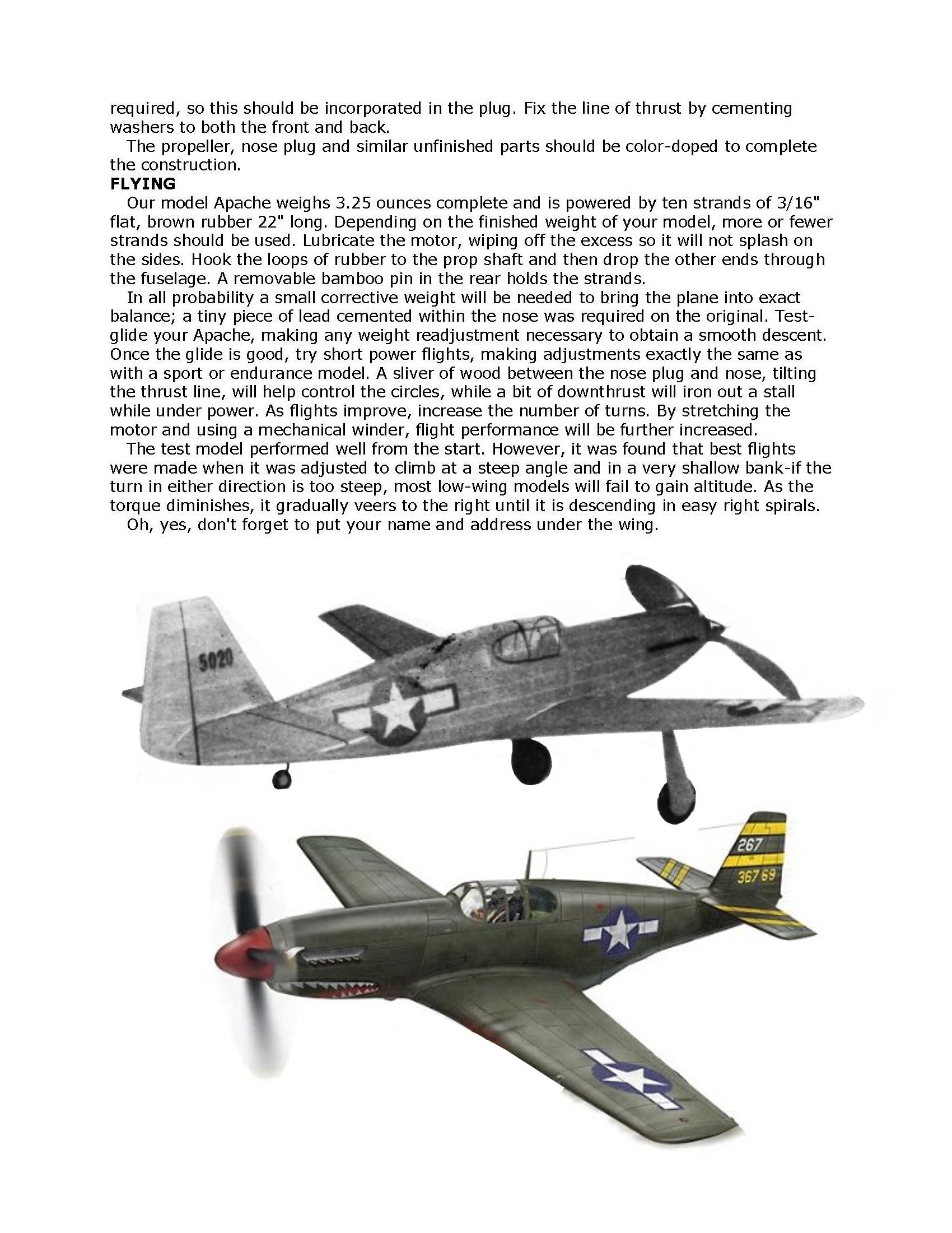 Full size printed plan mustang p b semi