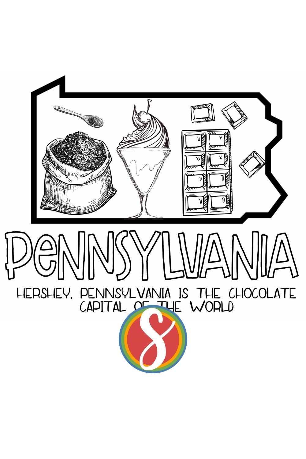 Free pennsylvania coloring pages â stevie doodles