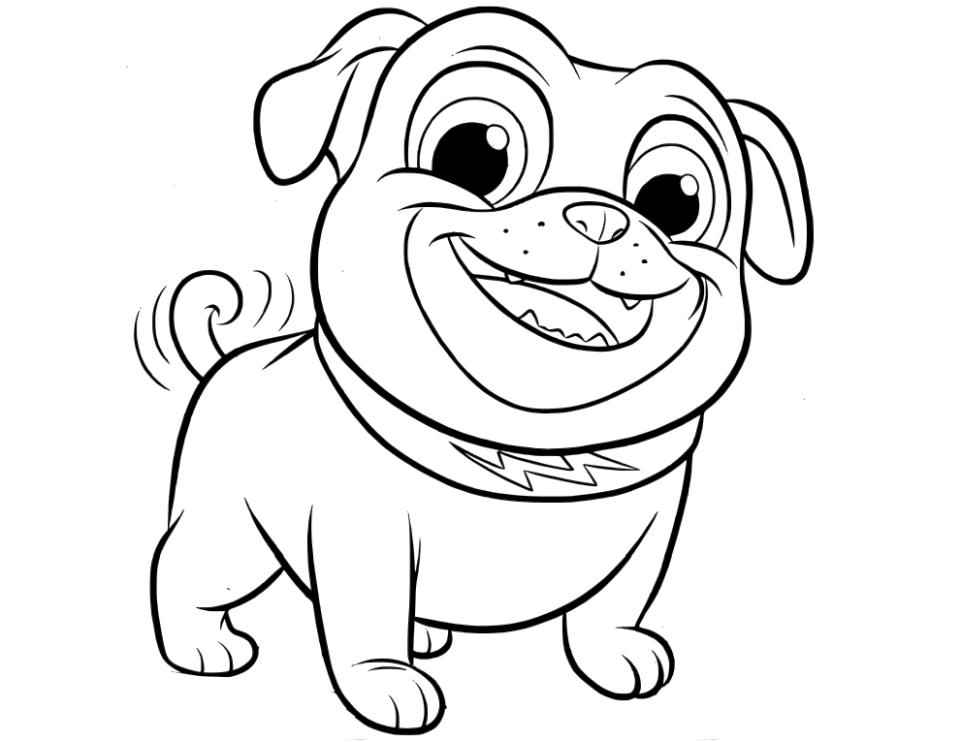 Puppy dog pals coloring pages