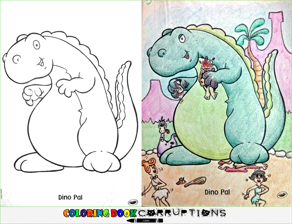 Dino pal coloring book corruptions