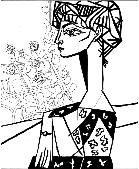 Pablo picasso painting the weeping woman art therapy coloring canvas canvas coloring on stretcher