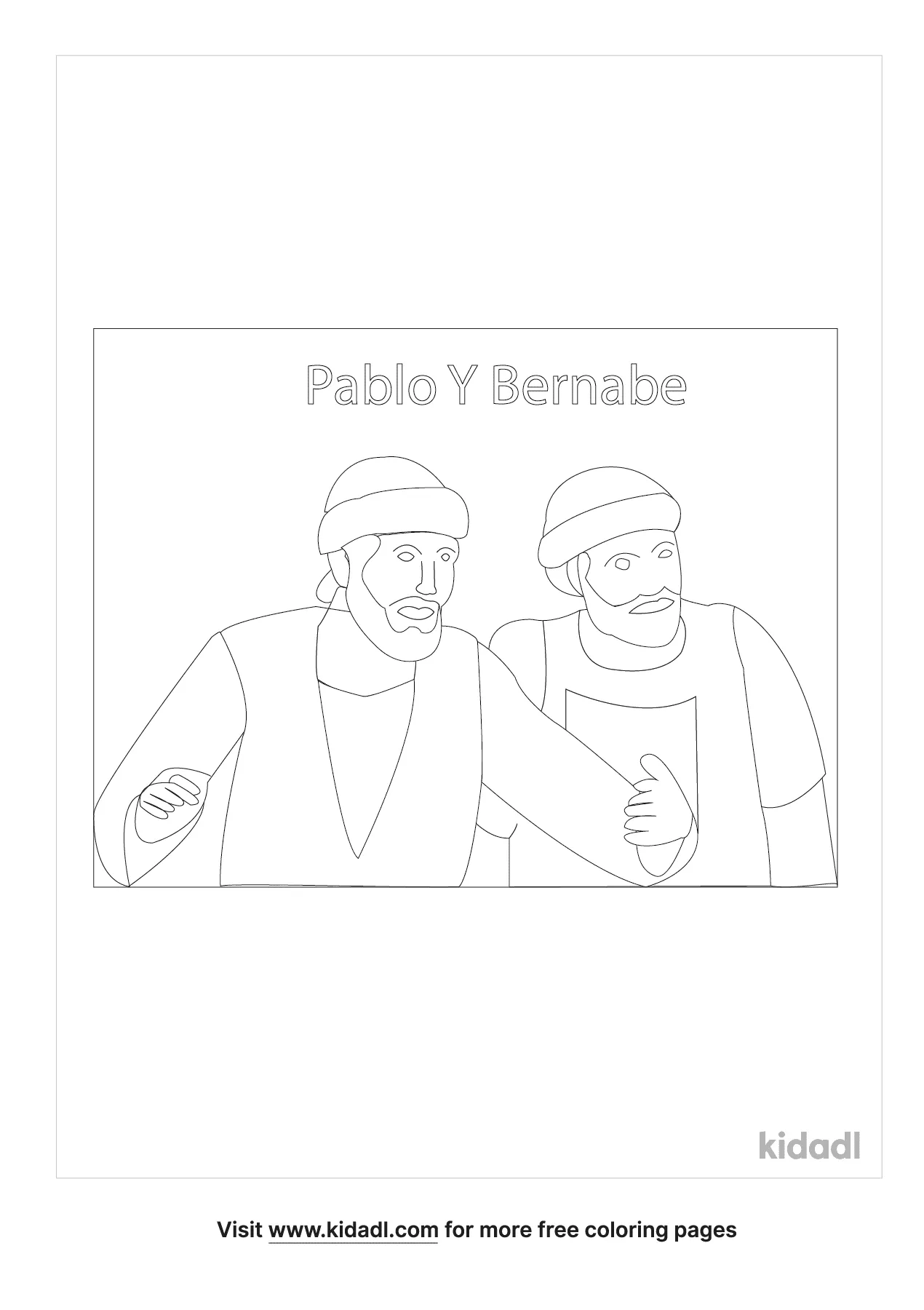 Free pablo y bernabe coloring page coloring page printables