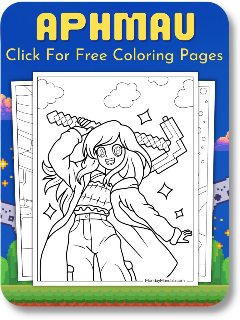 Video game coloring pages free pdf printables