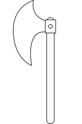 Battleaxe coloring page free printable coloring pages